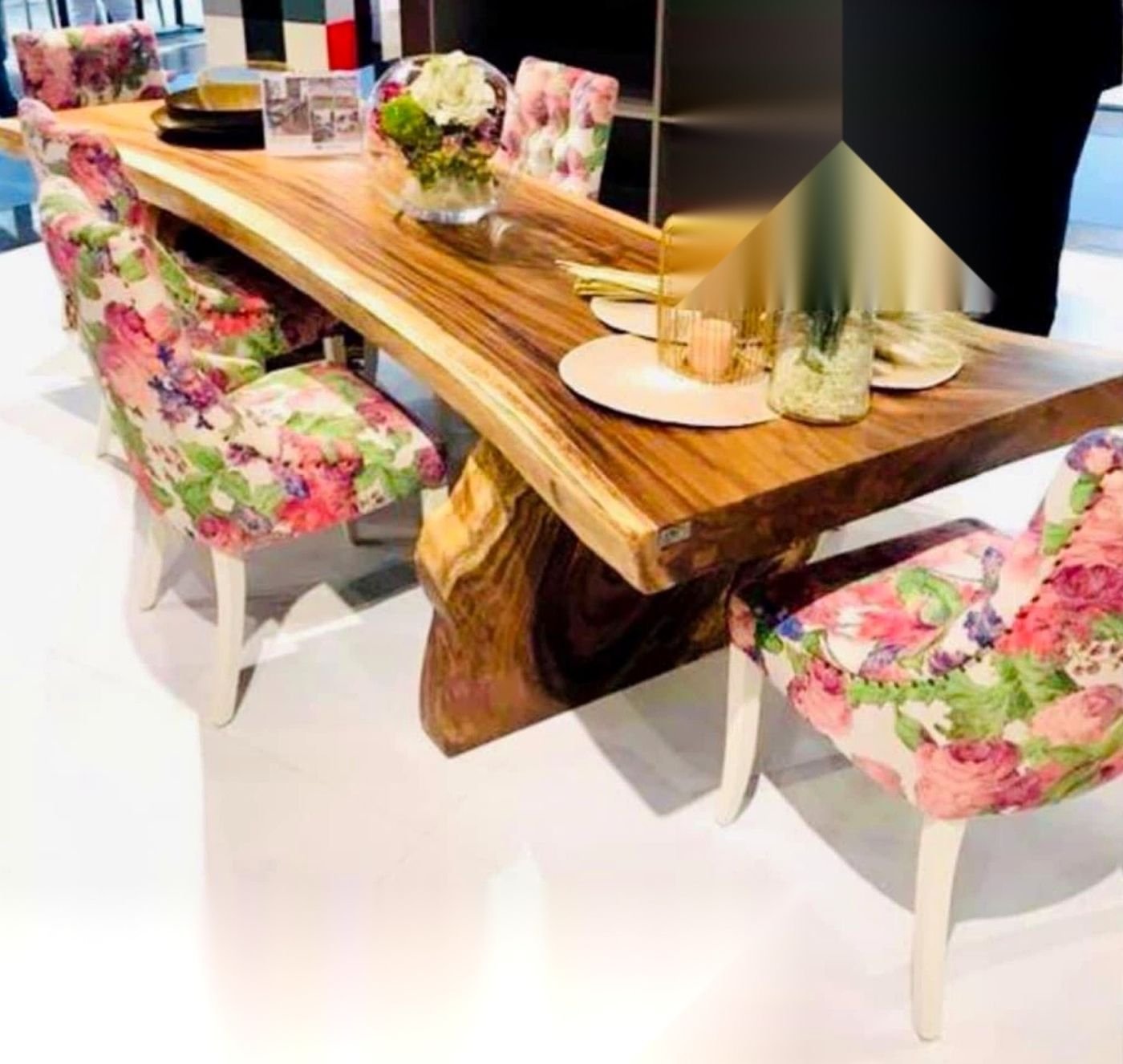 Comedor rústico tabla viva — comedores de cedro hecho a mano, Muebles Breymar